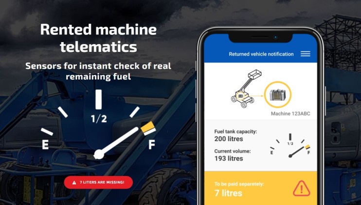 Come controllate il volume del carburante in una macchina affittata al ritorno dal lavoro?